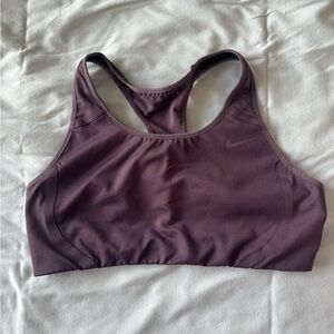 Nike Dri-Fit sports bra. Plum colored, size large.